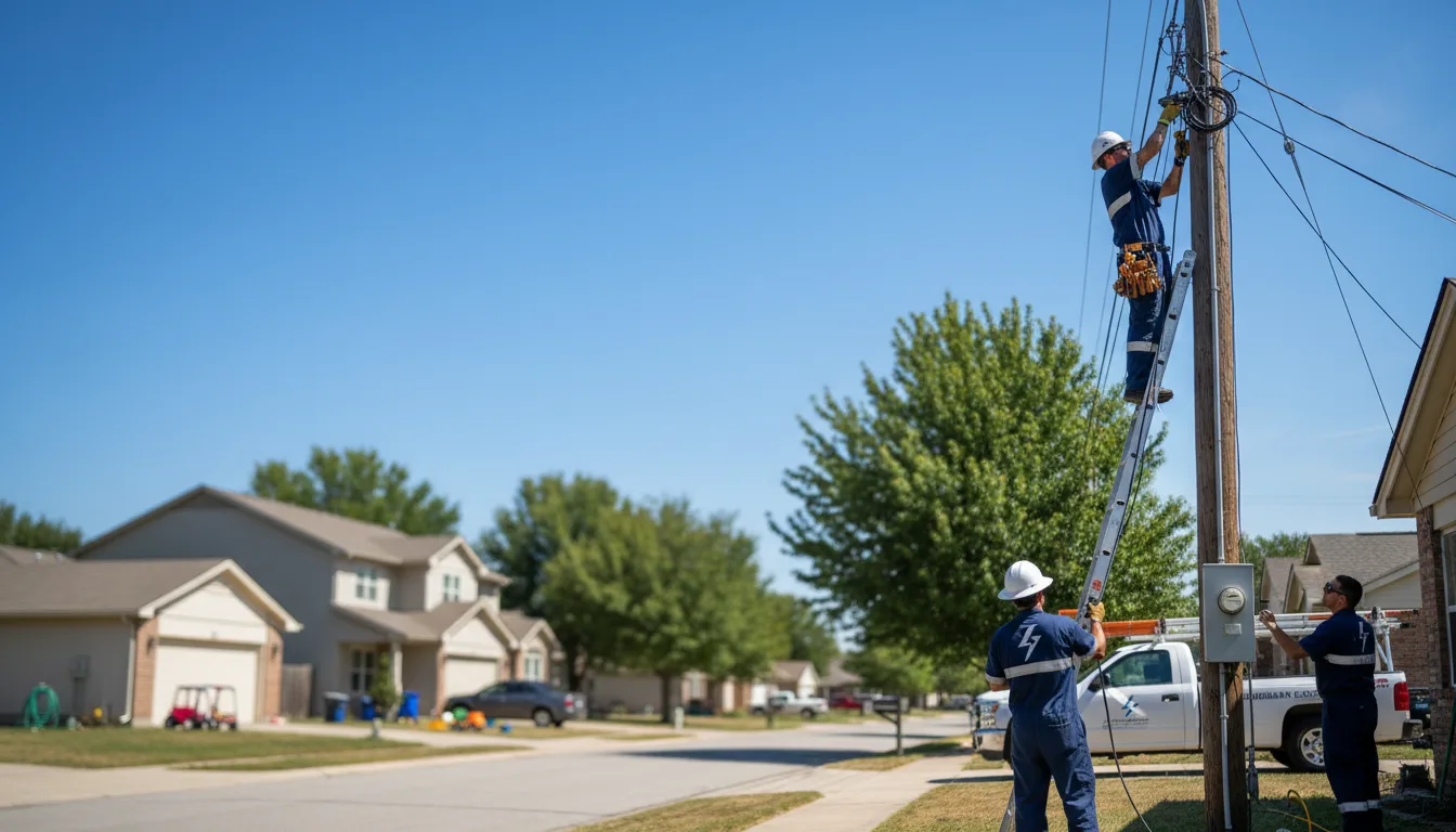 Residential electrician providing installation services in Grand View, ID